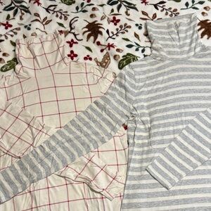 Striped and Checkered woman’s Turtleneck Tops